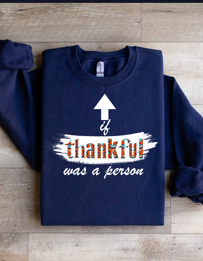 Thankful African Print Sweatshirt