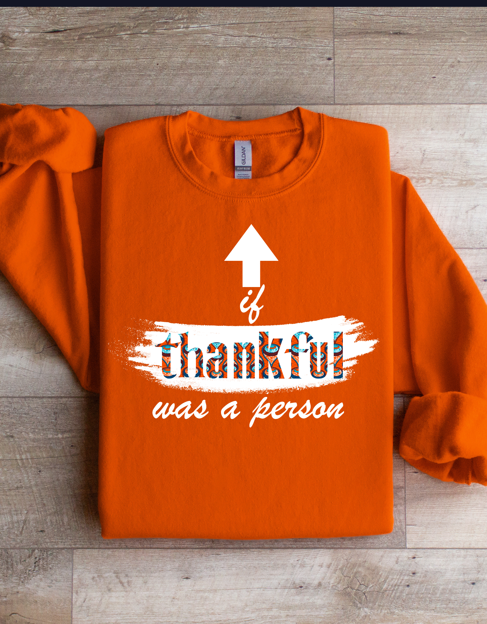 Thankful African Print Sweatshirt