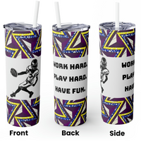 Kids' Activities Skinny Tumbler with Straw, 20oz