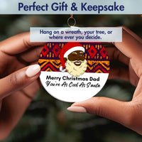 Christmas Ornament for Dads - African Print Inspired