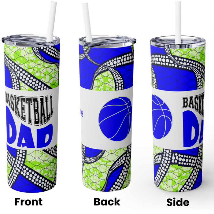 Sport's Mom & Sport's Dad Skinny Tumbler with Straw, 20oz