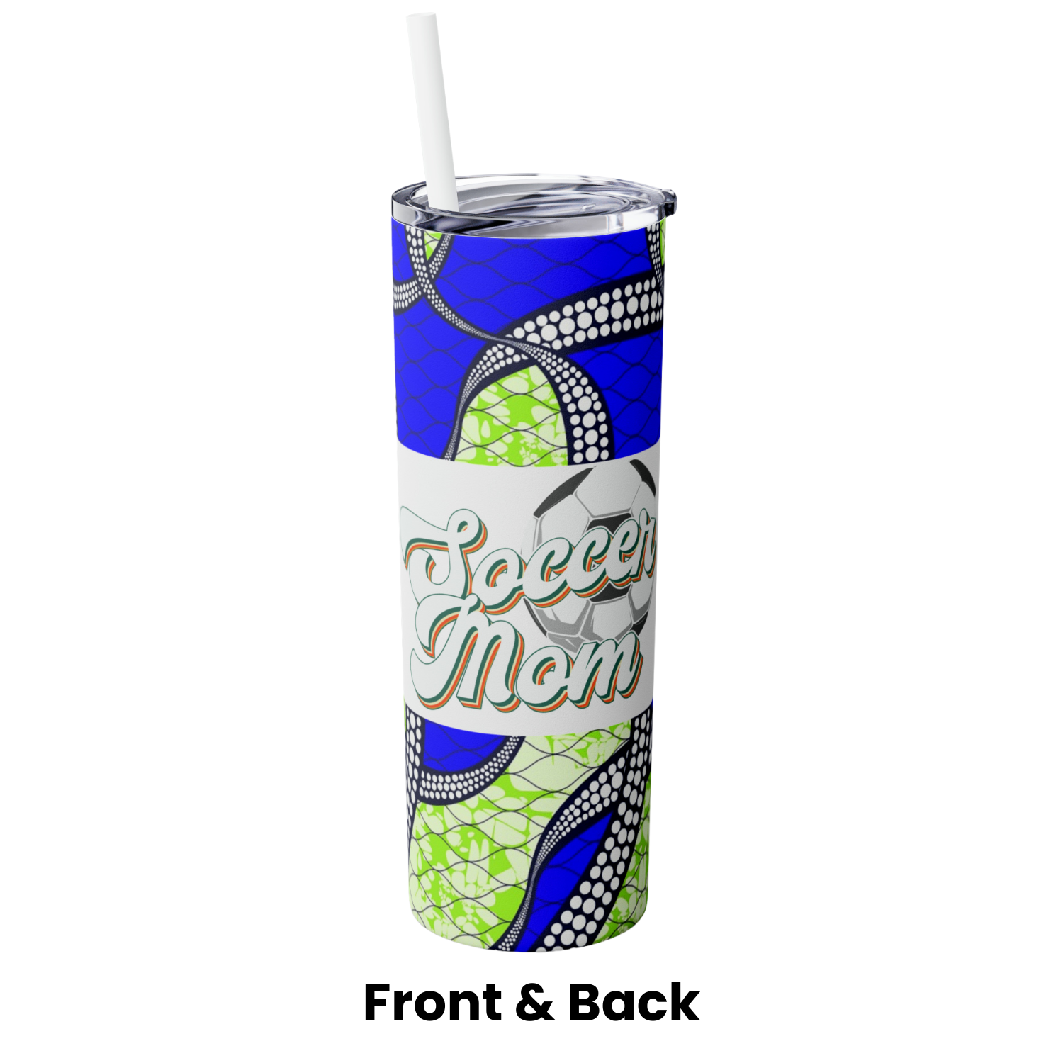 Sport's Mom & Sport's Dad Skinny Tumbler with Straw, 20oz