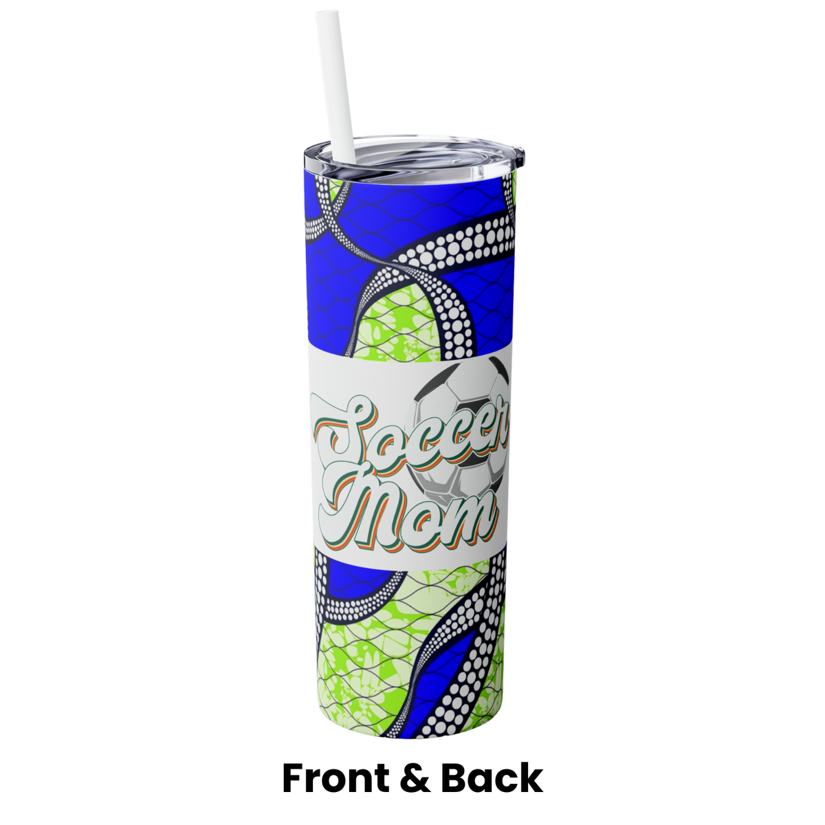 Sport's Mom & Sport's Dad Skinny Tumbler with Straw, 20oz