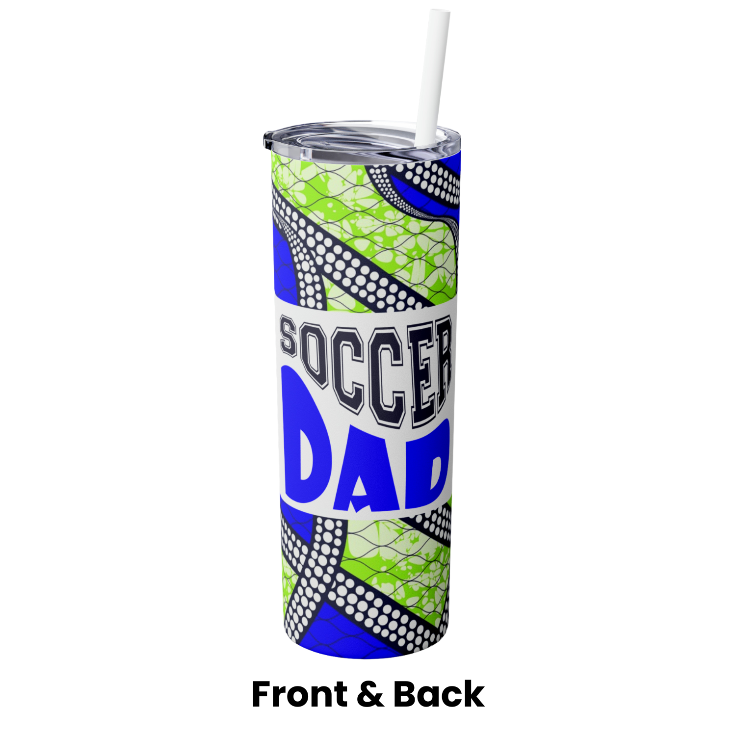 Sport's Mom & Sport's Dad Skinny Tumbler with Straw, 20oz
