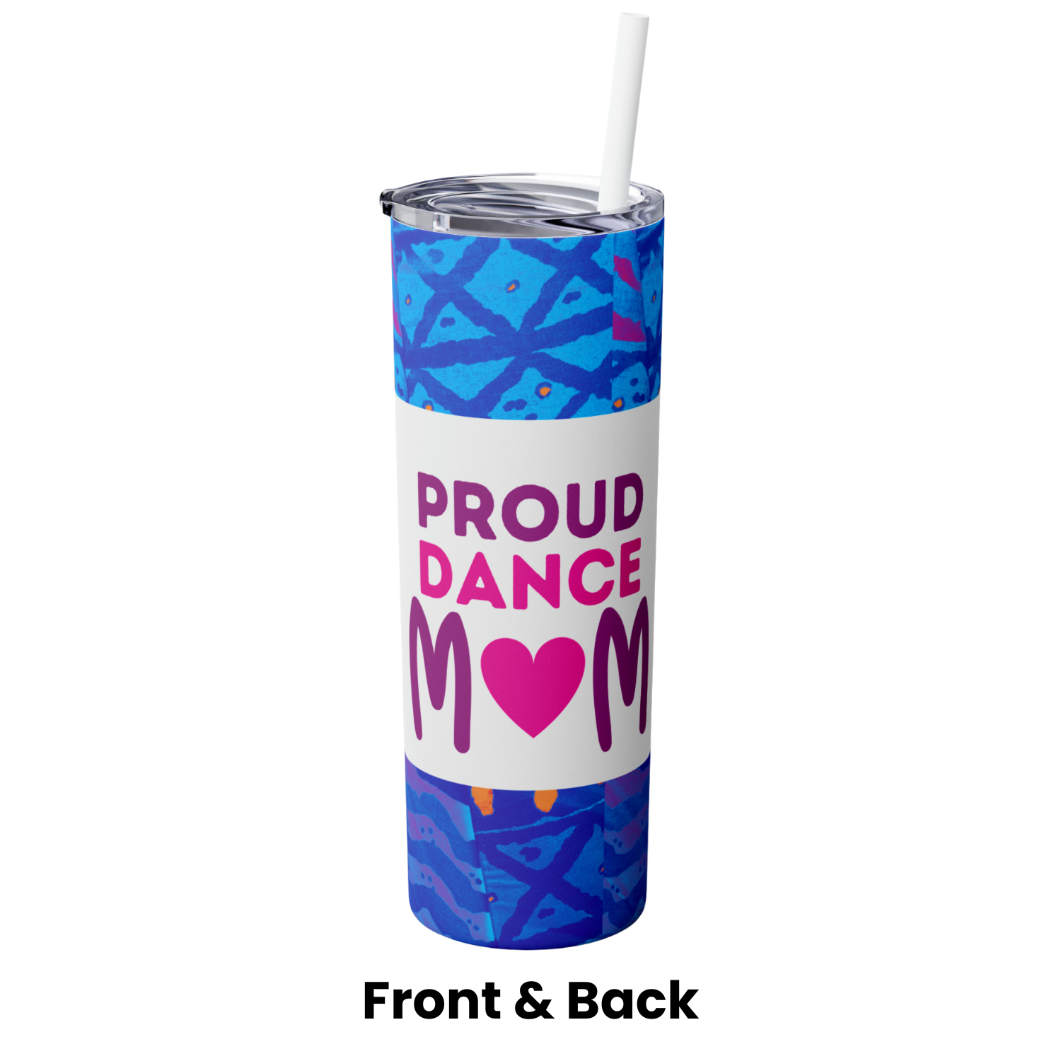 Sport's Mom & Sport's Dad Skinny Tumbler with Straw, 20oz