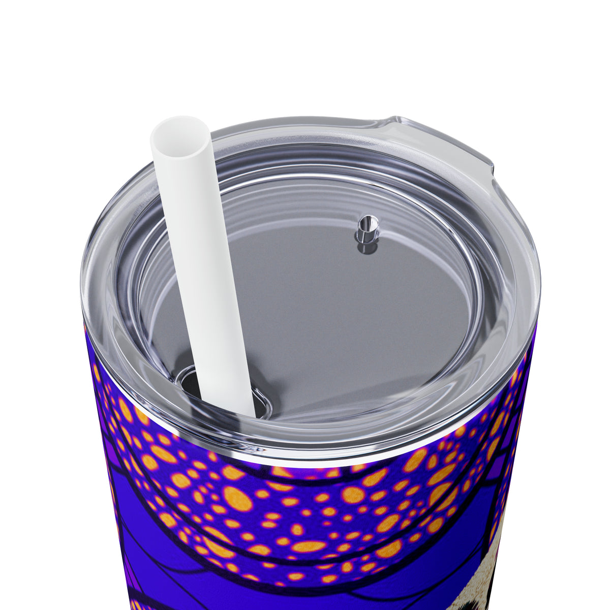 "Love" Skinny Tumbler with Straw, 20oz