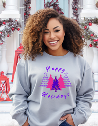 Happy Holidays African Print Sweatshirt