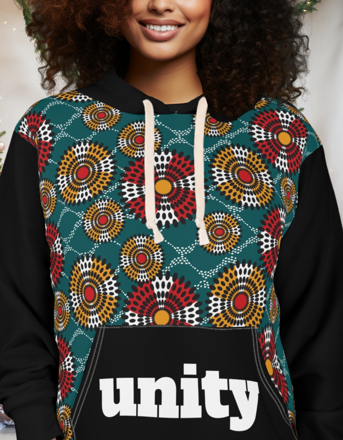 Unity African Print Sweatshirt Hoodie - Unisex
