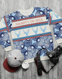 Naughty or Nice African Print Sweatshirt - Unisex