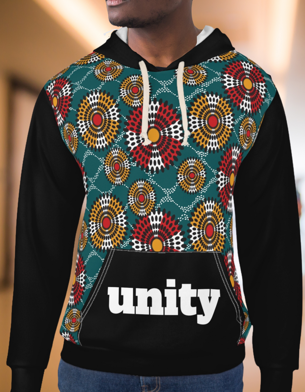 Unity African Print Sweatshirt Hoodie - Unisex
