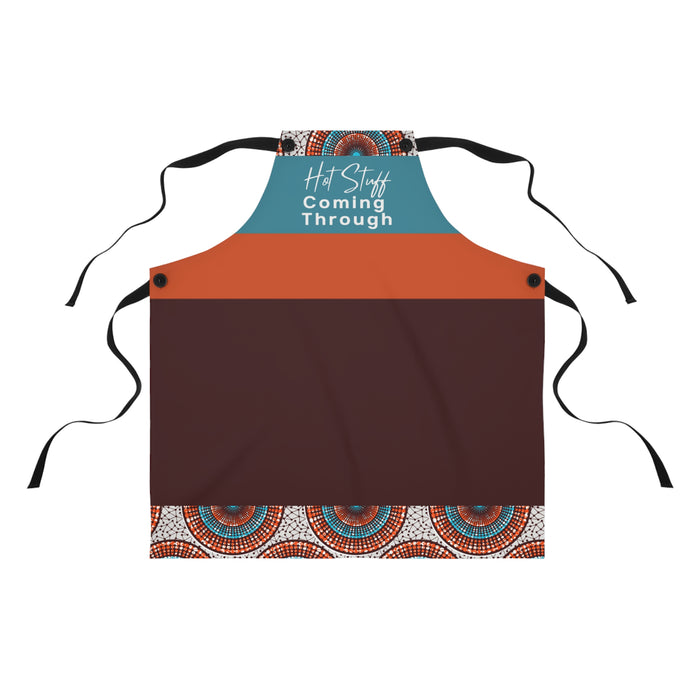 Hot Stuff Apron - African Print Kitchen Accessory