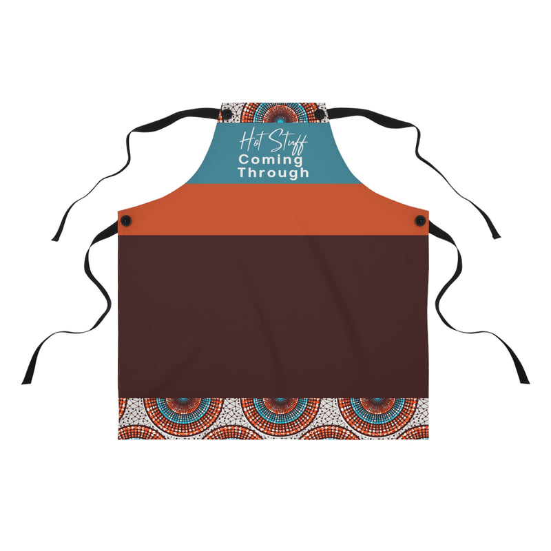Hot Stuff Apron - African Print Kitchen Accessory