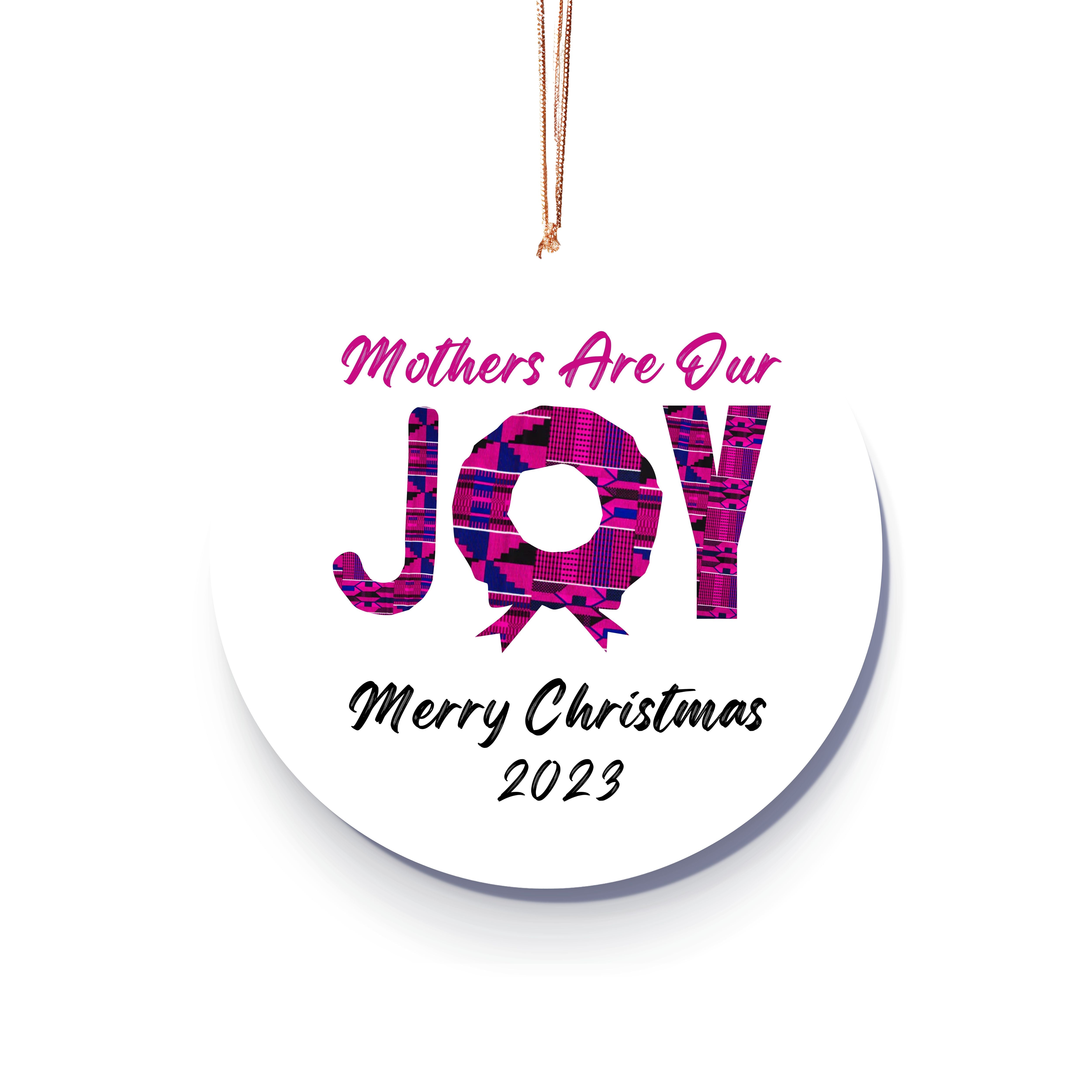 Christmas Ornament for Mothers - African Print Inspired