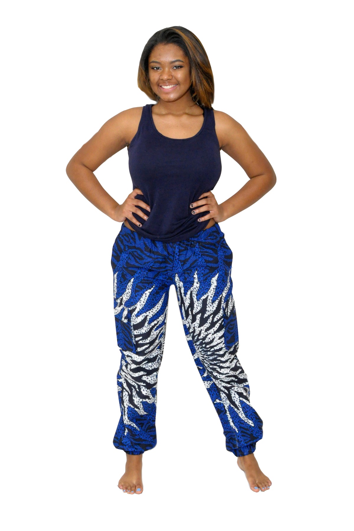 Western Love African Print Cargo Pants