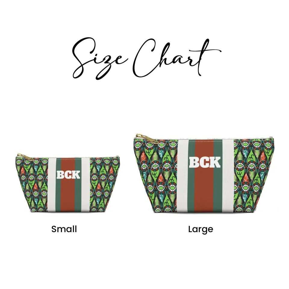 Personalized African Print Cosmetic Bag