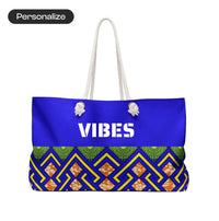 Personalized African Print Tote Bag