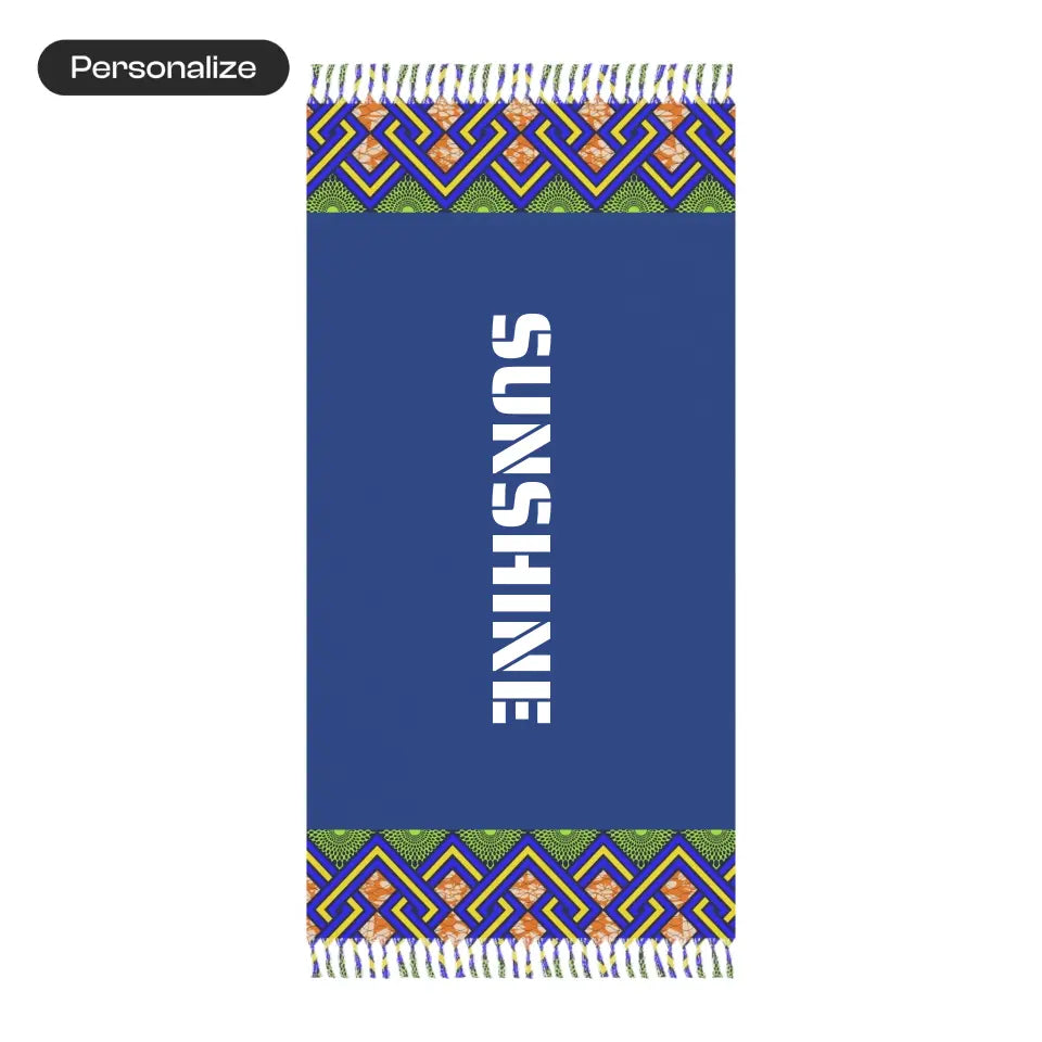 Personalized African Print Beach Cloth