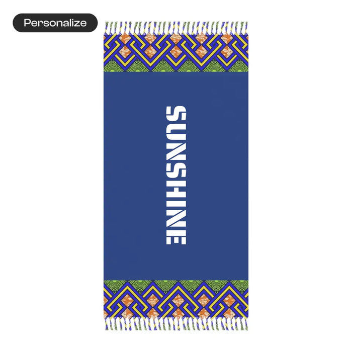Personalized African Print Beach Cloth
