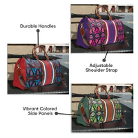 Personalized African Print Weekender Bag (Waterproof Duffle)