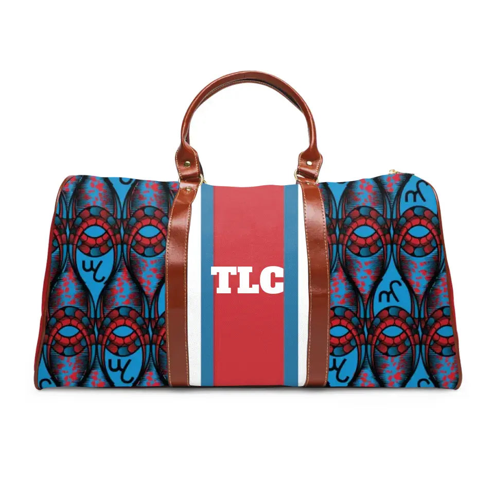 Personalized African Print Weekender Bag (Waterproof Duffle)