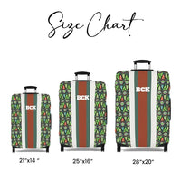 Personalized African Print Luggage Cover