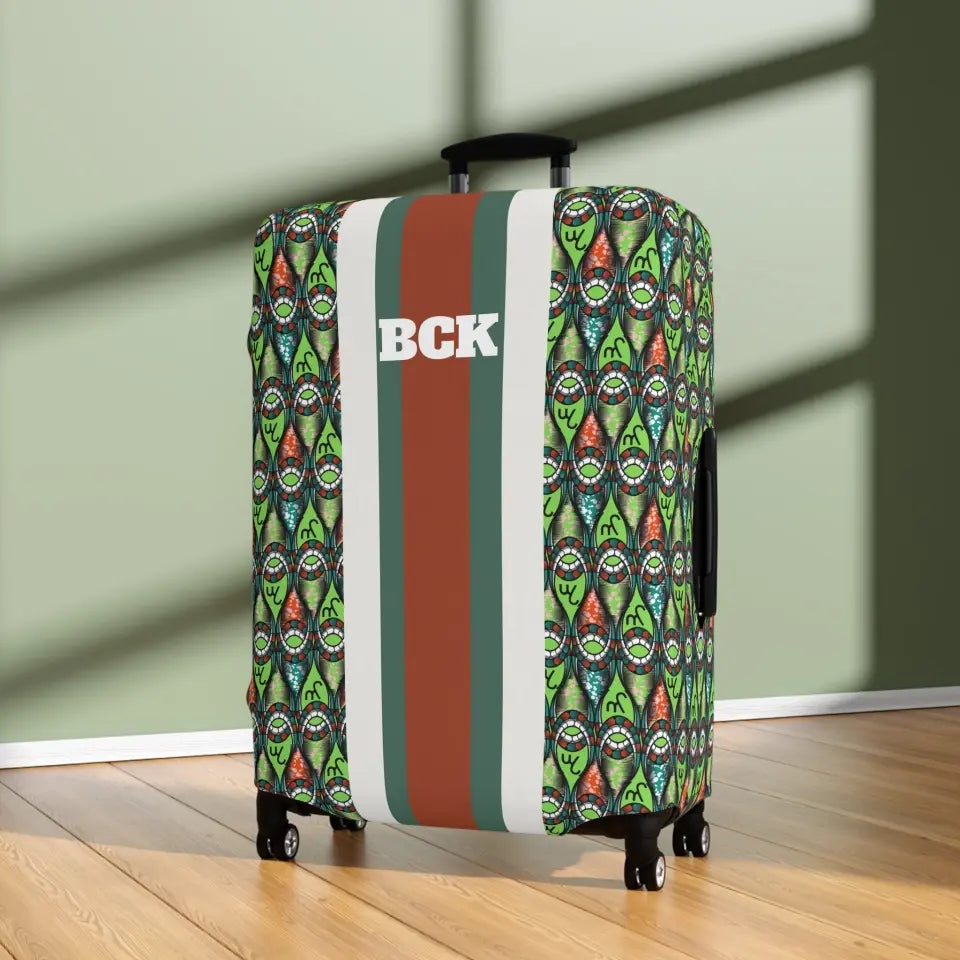 Personalized African Print Luggage Cover