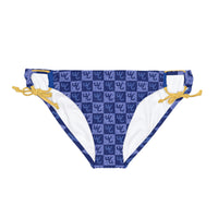 Gold Loop Tie African Print Bikini Bottom