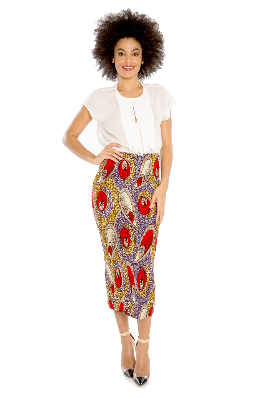 I Make Others Smile African Smocked Skirt