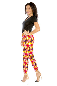 African Pants Afri-Jeggings Smocked Pants