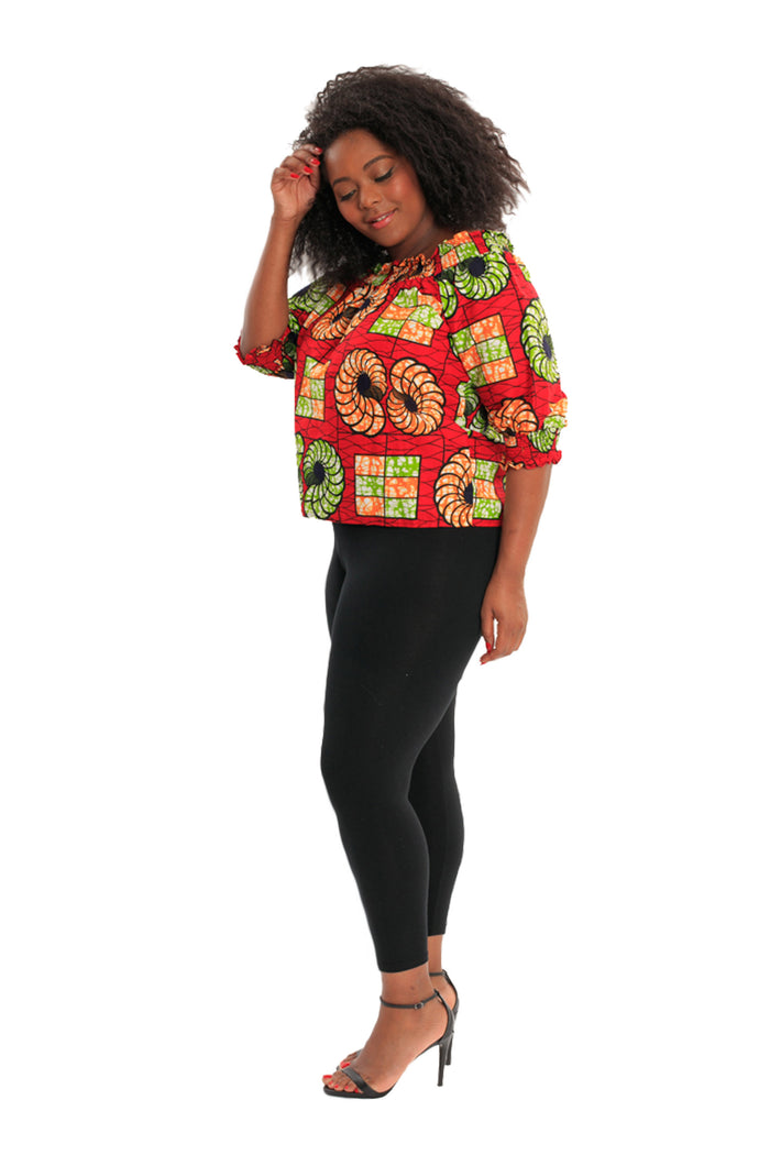 I Can't Take My Eyes off ME! African Print Top