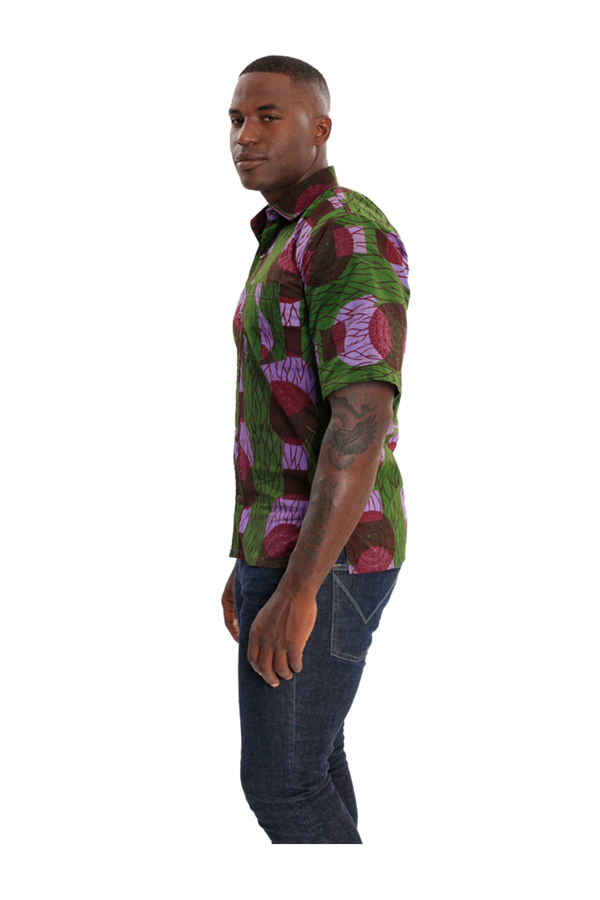 Real Men Wear Color African Print Top