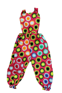 african girl jumpsuit african print kids fashion wax and wonder