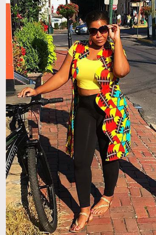 African Vest Jacket ZIG & ZAGS