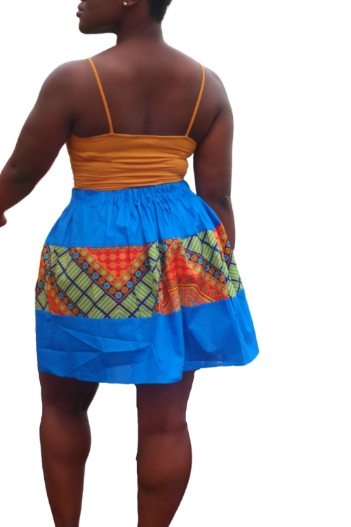 Short And Sassy African Print Skirt