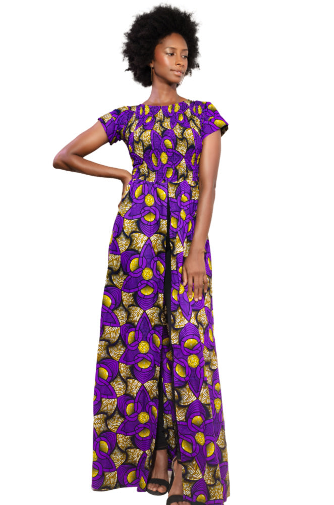 I am Wonderfully Made African Print Top