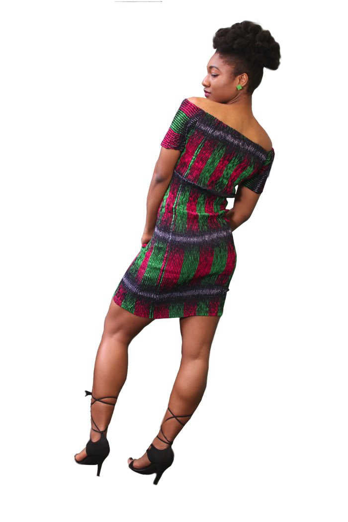 Sophisticated Mama African Print Body-Kind Dress