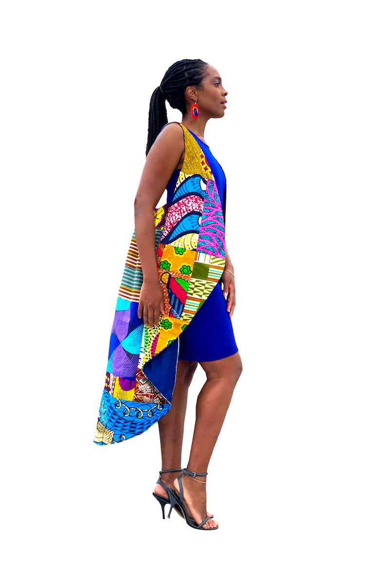 Superwoman African Print Patched Vest