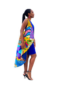 Superwoman African Print Patched Vest