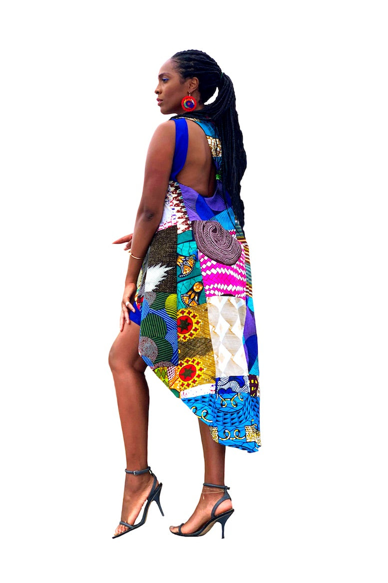 Superwoman African Print Patched Vest