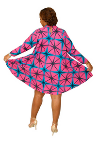 Elegant Ease African Print Dress