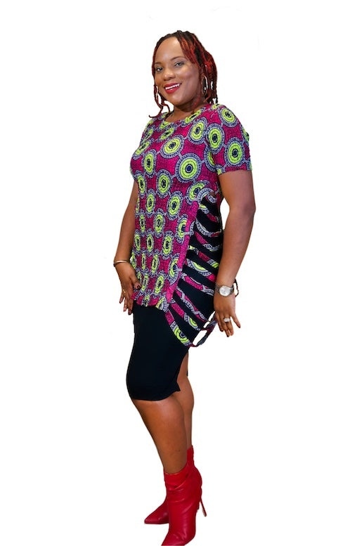 Piso Vibes African Bodycon Top