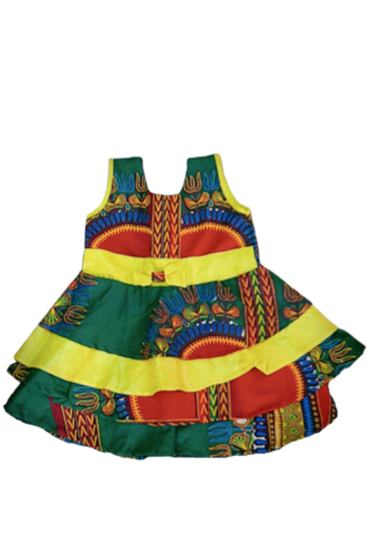 african girl dress african print kids fashion wax and wonder
