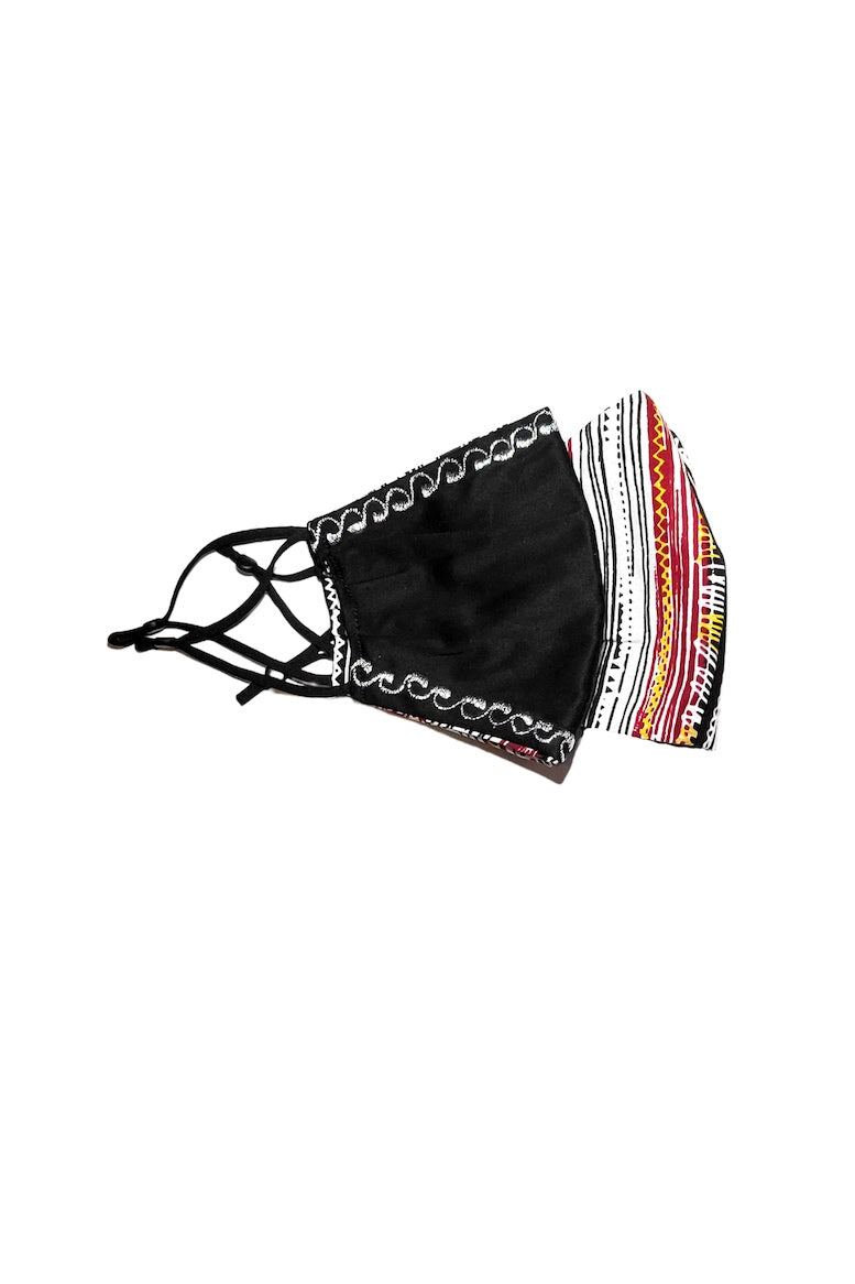 reversible face mask african print wax and wonde