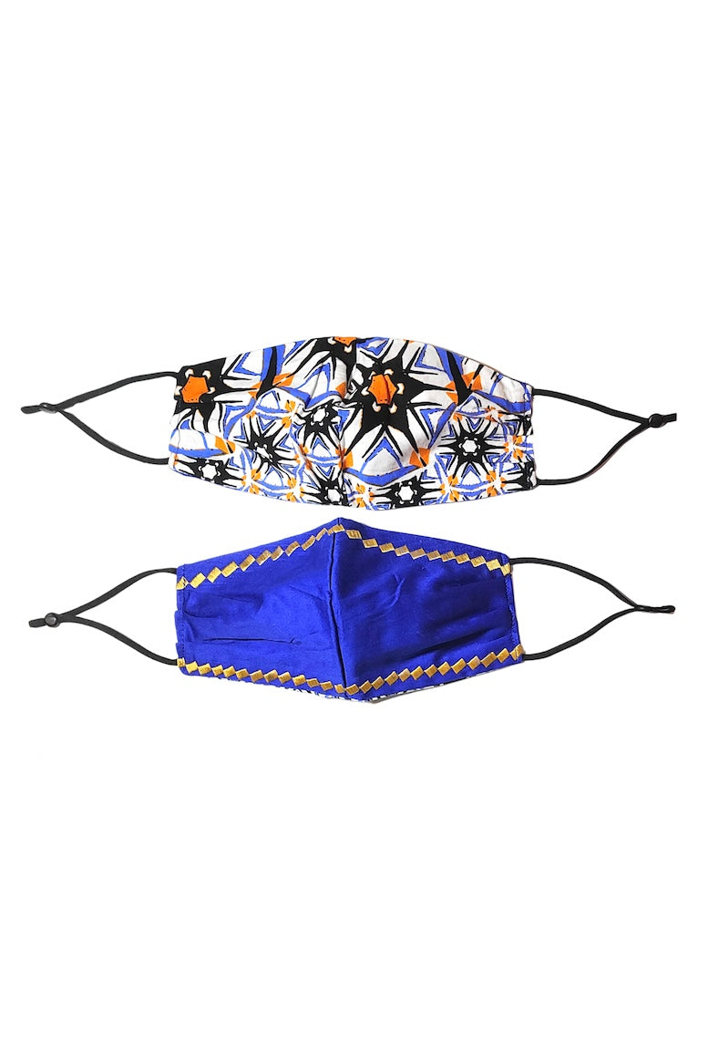 reversible face mask african print wax and wonde