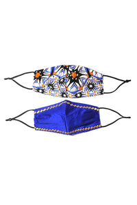 reversible face mask african print wax and wonde