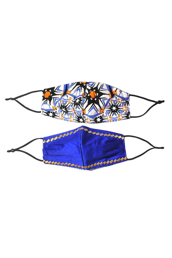 reversible face mask african print wax and wonde