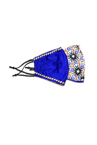 reversible face mask african print wax and wonde