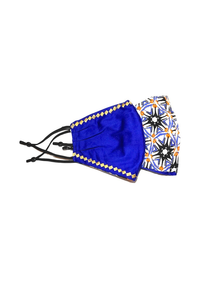 reversible face mask african print wax and wonde
