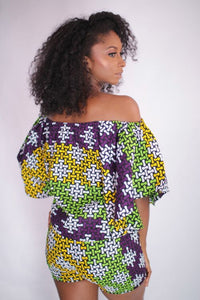 Flowering Beauty African Print Top