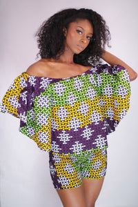 Flowering Beauty African Print Top